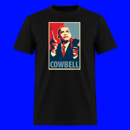 Cowbell: parody of Obama poster - Men's T-Shirt