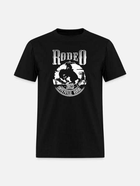 Rodeo Rider Silhouette Badge - Men's T-Shirt - black