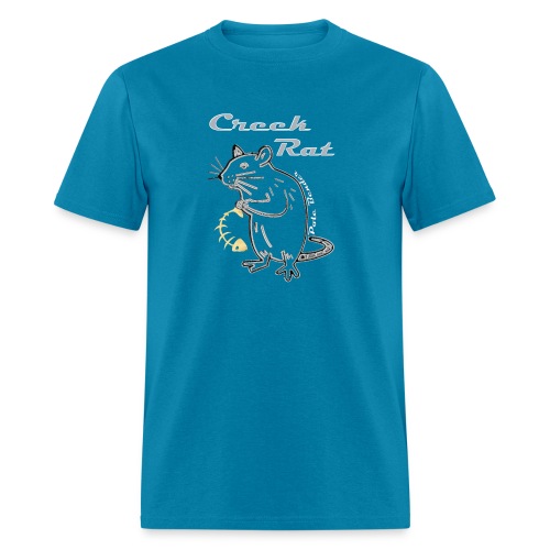 Final creekrat orangewhite fishbone - Men's T-Shirt