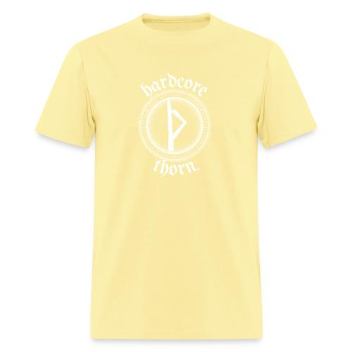 Hardcore Thorn (white design) - Men's T-Shirt
