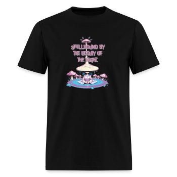 "Spellbound by the Beauty of the Night Mystical - Men's T-Shirt - black - Front - Jose (178cm)