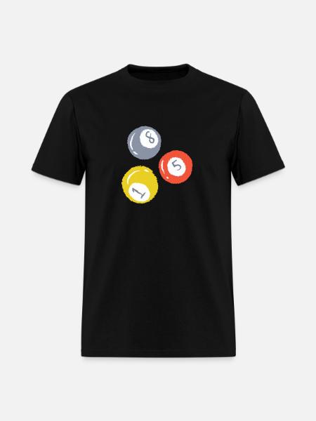 3 Billiards Ball - Men's T-Shirt - black