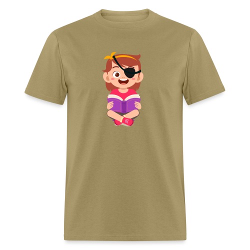 Little girl with eye patch - Men's T-Shirt