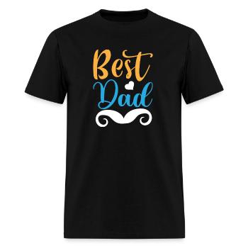 Best Dad - Men's T-Shirt - black - Front - Jose (178cm)