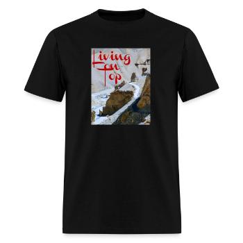 Living On Top - Men's T-Shirt - black - Front - Jose (178cm)