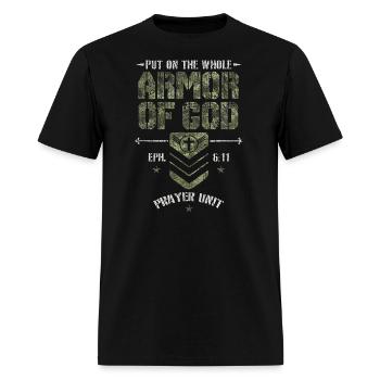 Vintage Camo Armor Of God Christians Religious - Men's T-Shirt - black - Front - Jose (178cm)