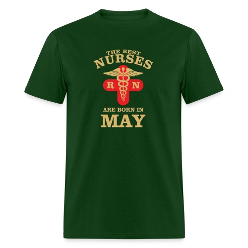 The Best Nurses are born in May - Men's T-Shirt