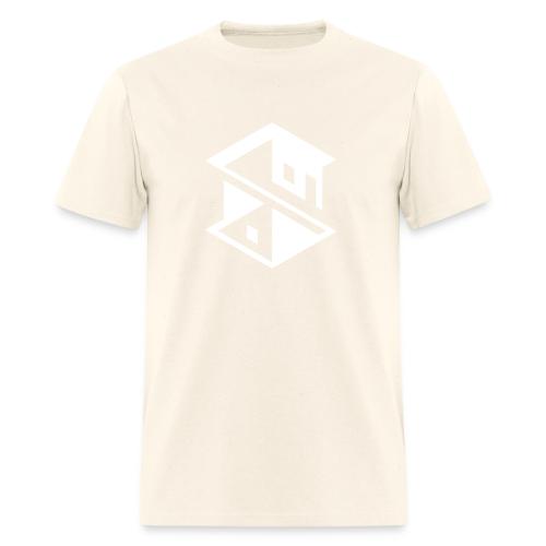 Unreal Estate Records Logo White - Men's T-Shirt