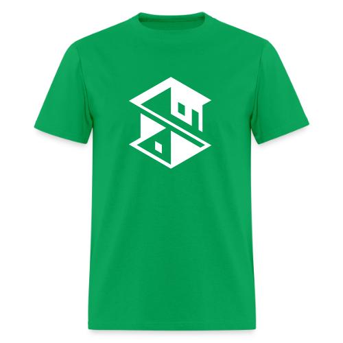 Unreal Estate Records Logo White - Men's T-Shirt