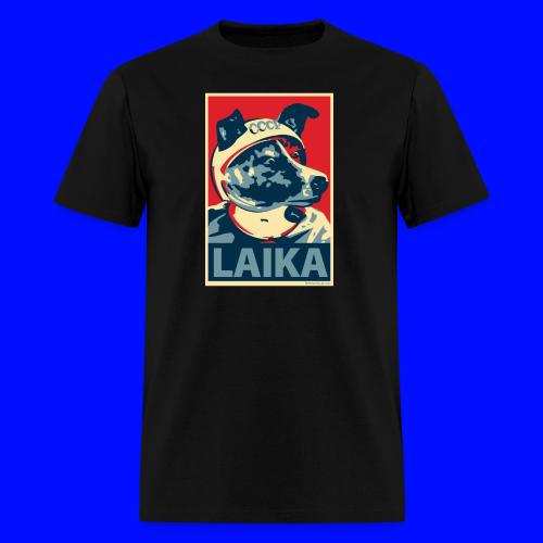 Laika Obama Poster Parody - Men's T-Shirt