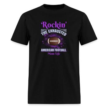 Custom american football t-shirt. - Men's T-Shirt - black - Front - Jose (178cm)