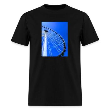 Ferris Wheel Against Blue Sky - Men's T-Shirt - black - Front - Jose (178cm)