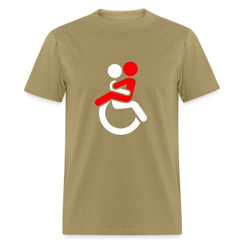 Wheelchair Love for adults. Humor shirt - Men's T-Shirt