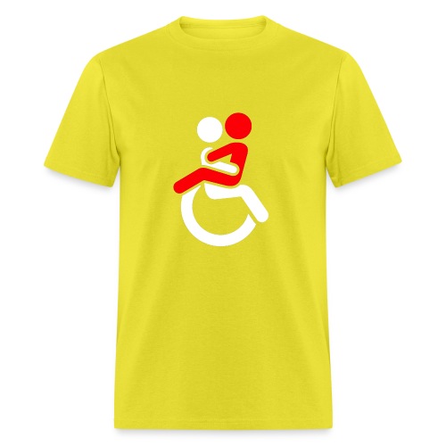 Wheelchair Love for adults. Humor shirt - Men's T-Shirt