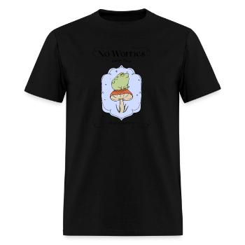 No Worries - Men's T-Shirt - black - Front - Jose (178cm)