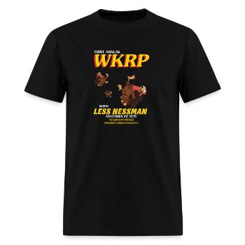 First annual WKRP with Less Nessman November 22 19 - Men's T-Shirt - black - Front - Jose (178cm)