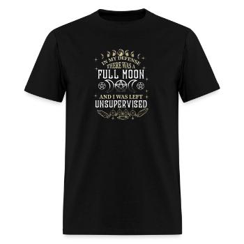 Pleine lune et j’ai été laissé halloween sans surveillance - T-shirt Homme - noir - Devant - Jose (178cm)