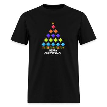 Kite Flying Christmas Tree Merry Christmas - Men's T-Shirt - black - Front - Jose (178cm)