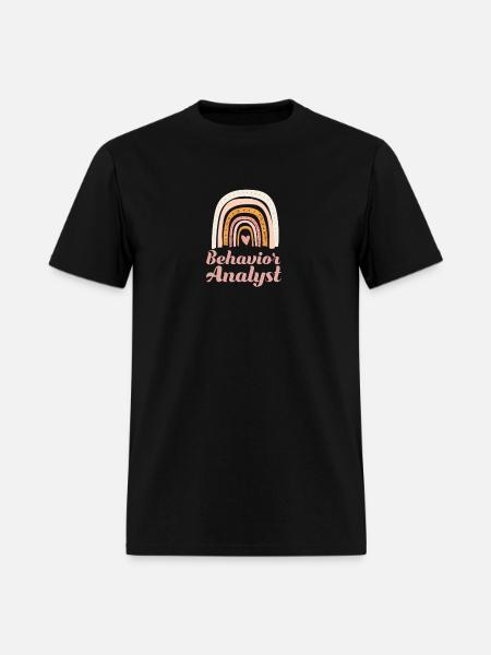Behavior Analyst Rainbow - Men's T-Shirt - black