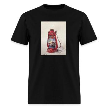 antique lantern - Men's T-Shirt - black - Front - Jose (178cm)