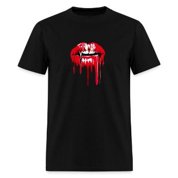 artsy Art melting lips Stylish Digital lip - Men's T-Shirt - black - Front - Jose (178cm)