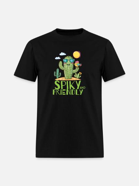 Spiky And Friendly - Men's T-Shirt - black