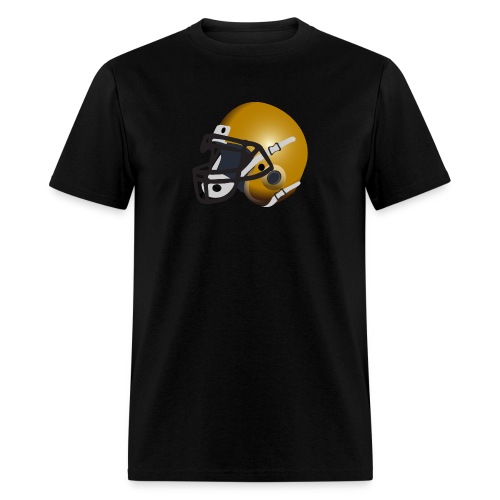gold football helmet - Men's T-Shirt