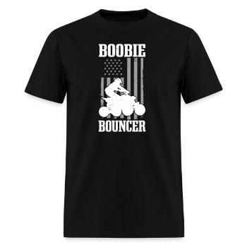 Quad Boobie Bouncer America Long Sleeve - Men's T-Shirt - black - Front - Jose (178cm)