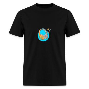 earphone music - Men's T-Shirt - black - Front - Jose (178cm)