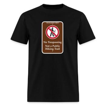 No Trespassing - Men's T-Shirt - black - Front - Jose (178cm)