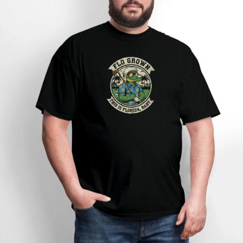 Flo Grown Florida Baby - Funny Gator Golf Tee - Men's T-Shirt
