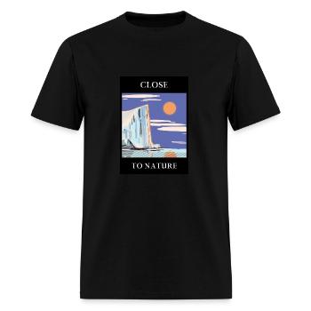 Close To Nature - Men's T-Shirt - black - Front - Jose (178cm)