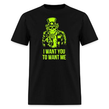 I Want You To Want Me - Men's T-Shirt - black - Front - Jose (178cm)