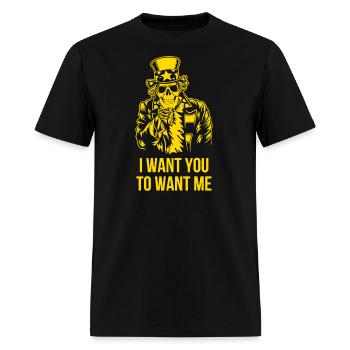 I Want You To Want Me - Men's T-Shirt - black - Front - Jose (178cm)