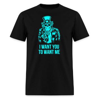 I Want You To Want Me - Men's T-Shirt - black - Front - Jose (178cm)