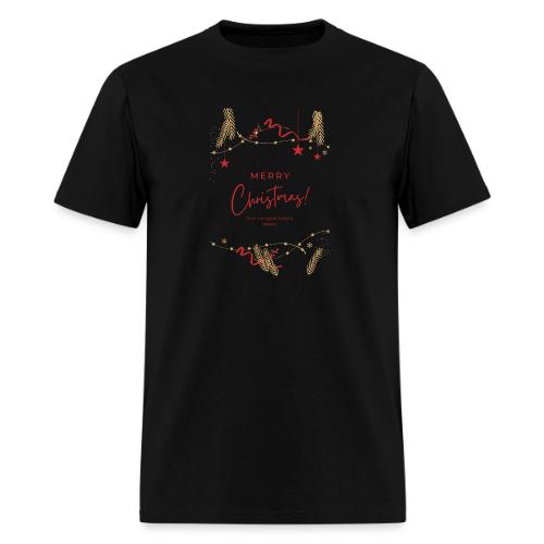 Merry Christmas Typography Design - Men's T-Shirt