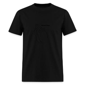 Praying Hands The Road To Peace - Men's T-Shirt - black - Front - Jose (178cm)