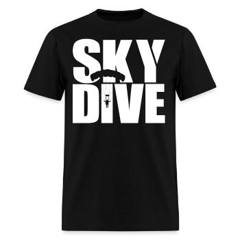 Skydive for Skydiver - Men's T-Shirt - black - Front - Jose (178cm)