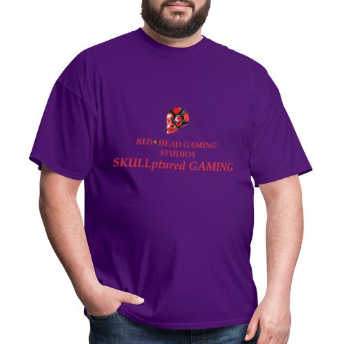REDHEADGAMING SKULLPTURED GAMING - Men's T-Shirt