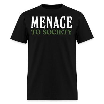 Menace To Society - Men's T-Shirt - black - Front - Jose (178cm)
