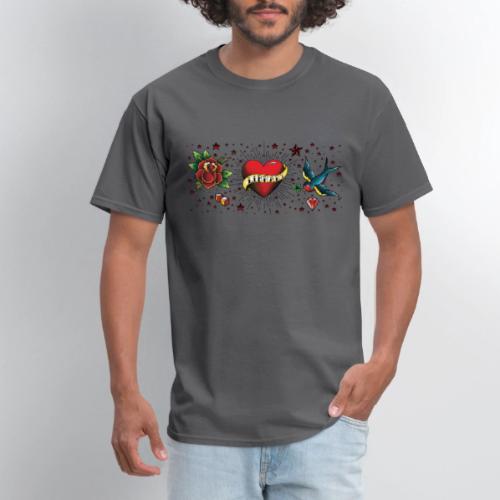 I Love My Library Tattoo Vignette - Men's T-Shirt