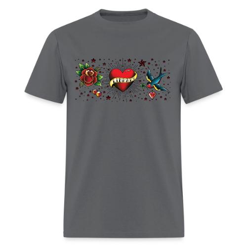 I Love My Library Tattoo Vignette - Men's T-Shirt