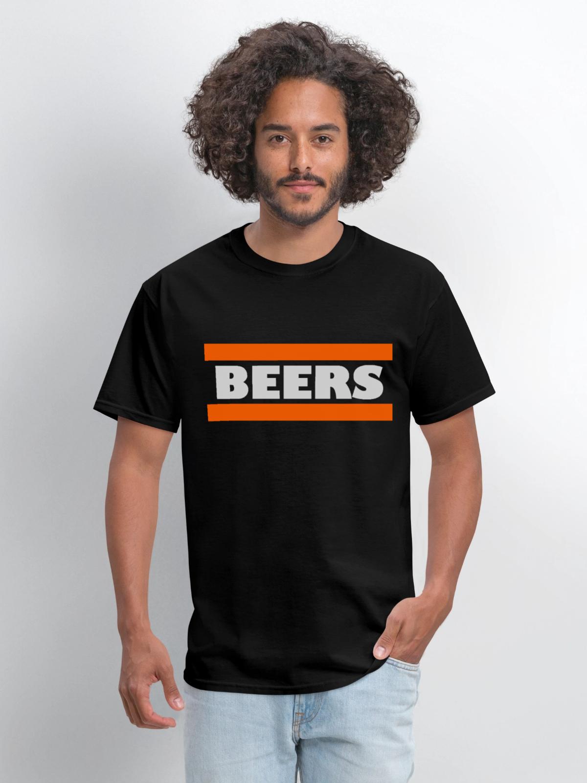 Beers - Men's T-Shirt - black - Front - Jose (178cm)