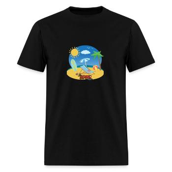 "Life is better in a comfy T-shirt." There’s... - Men's T-Shirt - black - Front - Jose (178cm)