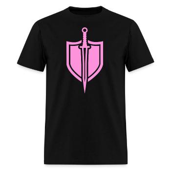 Sword And Shield - Men's T-Shirt - black - Front - Jose (178cm)