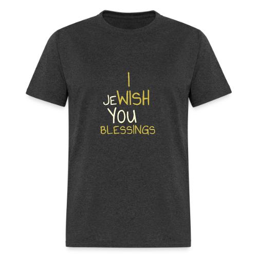 JeWISH You Blessings – Playful Word Art - Men's T-Shirt