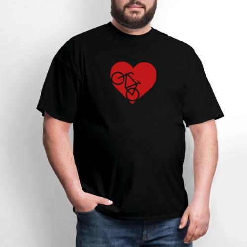 heart_bicycle_cutout - Men's T-Shirt