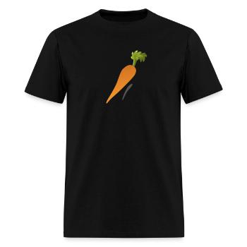Carrot - Men's T-Shirt - black - Front - Jose (178cm)