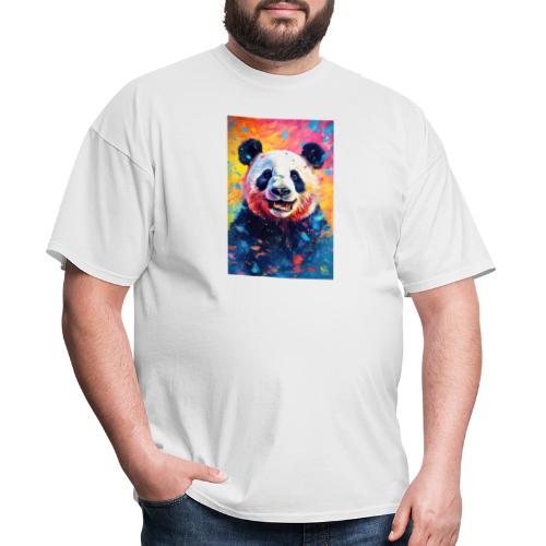 Paint Splatter Panda Bear - Men's T-Shirt