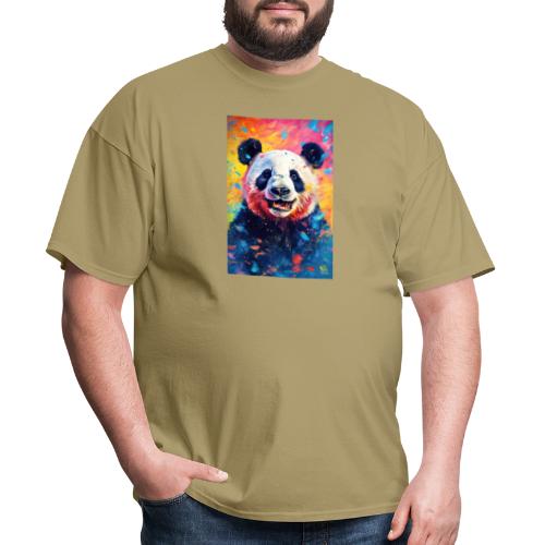 Paint Splatter Panda Bear - Men's T-Shirt